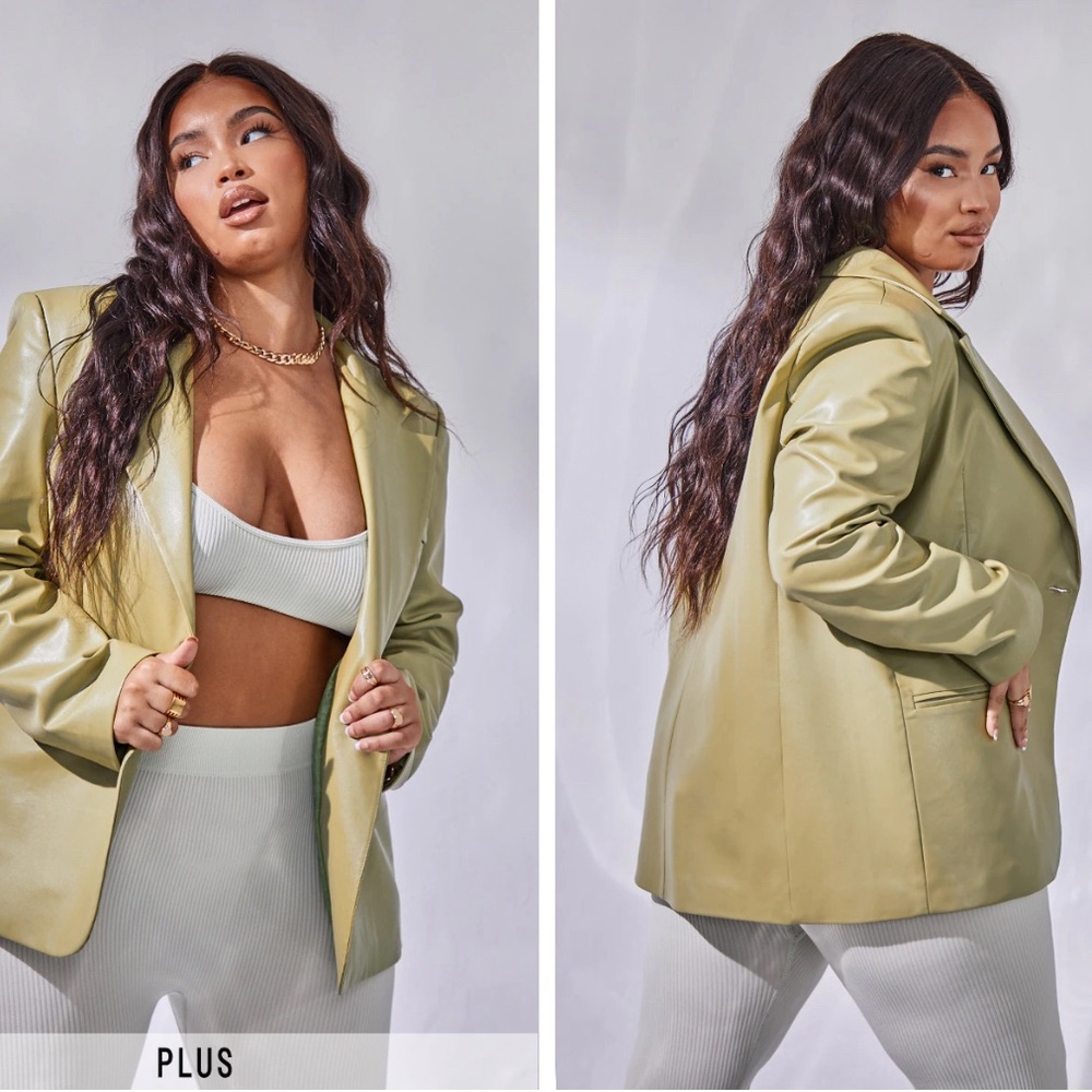 Olive green pretty little thing blazer